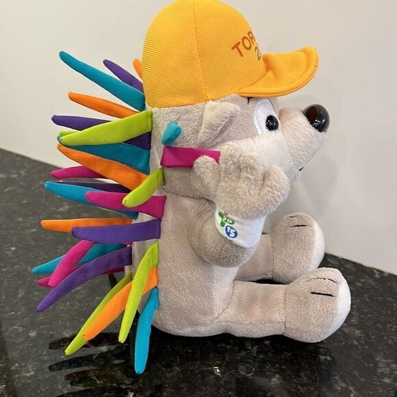 Pan Am Games Toronto 2015 Plush Pachi porcupine Plush 9" Tall - Picture 4 of 8